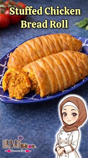 Stuffed Chicken Bread Roll Recipe | Bakery Style Soft Chicken Bread | Easy Homemade |URBANBITES