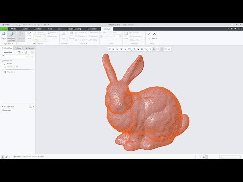 Reconstruct Geometry from an Optimized Model, in Freestyle | Creo 6.0