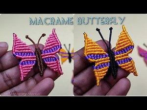 DIY Handmade Macrame Butterfly