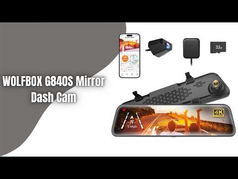 WOLFBOX G840S 4K Mirror Dash Cam Review | Front and Rear Camera with Night Vision!