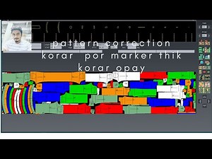 how to correction pattern after make by marker use lectra marker