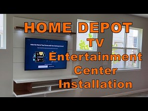 Home Depot Entertainment Center Installation