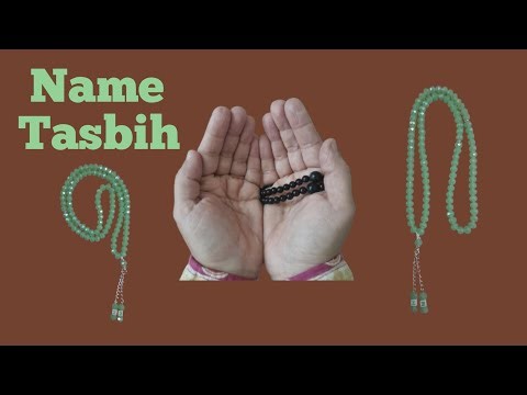 How to Make Crystal Prayer Beads with Name Tassel | DIY Tasbih Making