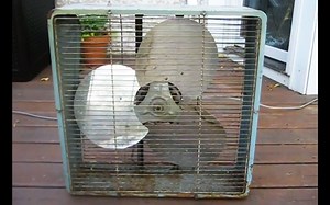 【古董机械】旧的全金属家用风扇