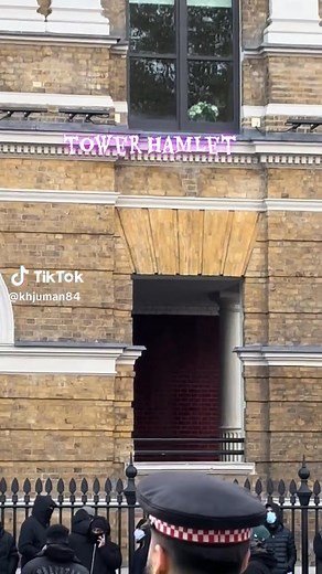 16K views · 153 reactions | Masked militant Muslims are starting to arrive at Tower Hamlets Council as a show of strength. This follows a ban on a UKIP march, outlawed by the Met Police. | Traditional Britain Group - Lifeboat | Facebook