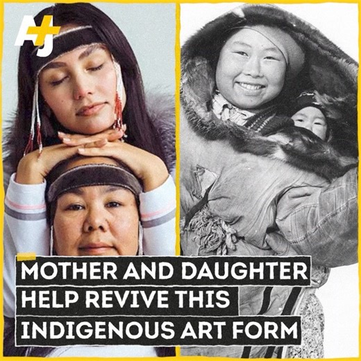 AJ+ | During the pandemic, Shina Novalinga began posting videos of her and her mother performing the traditional art of Inuit throat singing as a... | Instagram