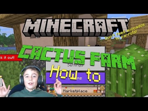 Minecraft | How to (Simple Cactus Auto-farm)