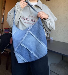 Upcycled Denim Bag Tote Bag Unique Bag - Etsy Australia