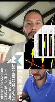Diagramas de momentos no lineales en vigas en SAP2000. #virmex #sap2000 #acero #vigas #concreto