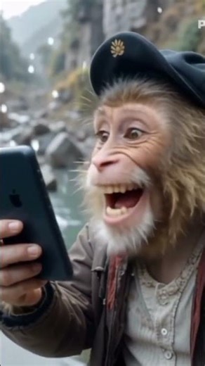 🐒📱 AI Bandar Blogger Vlog | Funny Monkey Vlog Hindi