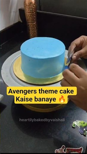 Amazing Avengers Theme Cake 🎂 | Superhero Birthday Cake Making #shorts