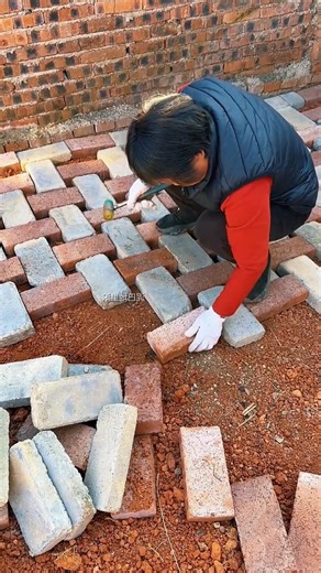 🔨 PERFECT brickwork 😮brick by brick#shorts #crafts #skills #bricklaying