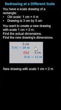 Geometric Scaling: How to Change the Scaling of a Scaled Rectangle (7GA1) #maths #math