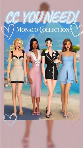 ✨ Die schönste Old Money Sommer CC? | Monaco Collection von LiyahSim 🌊 | Die Sims 4 CAS #sims4cc