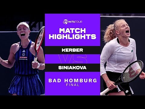 Angelique Kerber vs. Katerina Siniakova | 2021 Bad Homburg Final | WTA Match Highlights