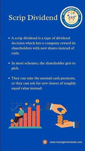 Scrip Dividend #Scripdividend #finance #dividend