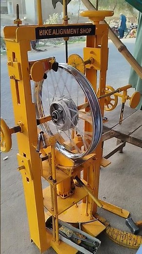 How to motorcycle wheel balance machine