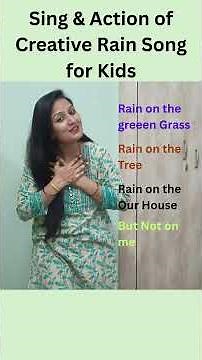 Sing & Action of Creative Rain Song for Kids