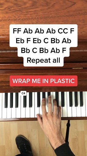 Wrap Me in Plastic Piano Tutorial