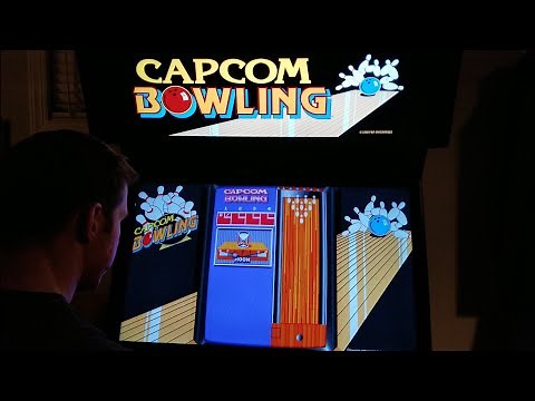 Capcom Bowling Arcade Cabinet MAME Gameplay w/ Hypermarquee