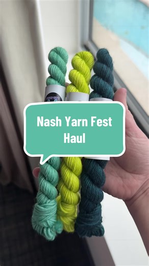Found some sunlight to really show off my full Nash Yarn Fest Haul! I’m packing up and heading out for the road trip home with my mind filled of exciting new project ideas 😍 I already cast on and bound off a purse scarf with the Swan City DK minis! Next cast on plan will be the May Bandana by Studio Anneliis in the Clean Cashmere Americana minis. I’ll do the “body” in teal and the icord and ruffle in the purple! #nashyarnfest #knittok #yarntok #yarnhaul #yarn