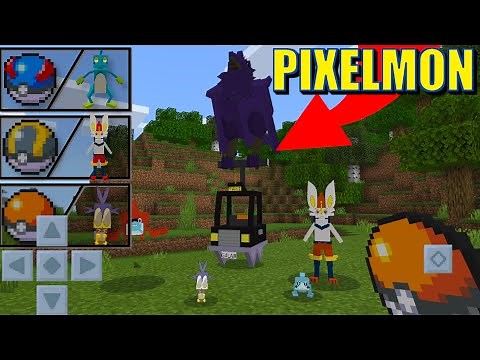 BEST PIXELMON ADDON IN MCPE! (1.17+) - Minecraft Pocket Edition! ( NEW POKÉMON MCPE )