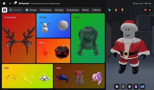 New! Shops; Popmall – Free Catalog & Avatar Editor