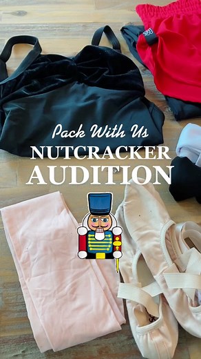 Time to pack for Nutcracker audition! #dancemoms #dancemomlife #nutcracker #ballet #nutcrackerseason #christmasiscoming #audition #bunhead #brownballerina #fyp #dance