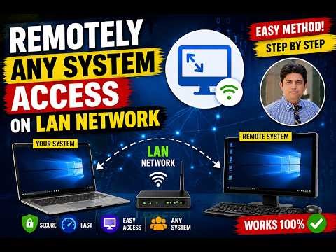 Remote Access Any PC on LAN Network | Easy Method (Windows)