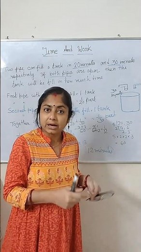 Time and work made easy #drawing #education #mathtutorial #subscribe #arithmetic #viral