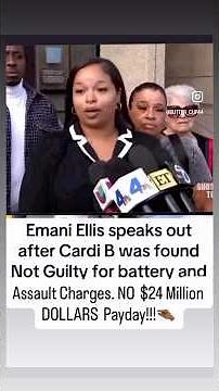 Ms. Emani Ellis Speaks Out After Cardi B Wins $24M Case. Allegedly, Appealing And Sueing Again.