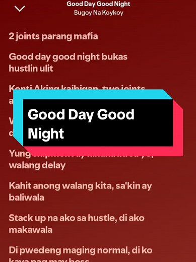 Good Day Good Night #fullsong #musicvideo #lyricsvideo #trendingsong #4u