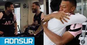 Messi realizó su primera práctica con PSG y fue recibido por Mbappé y Sergio Ramos
