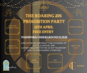 1.7K views · 13 shares |  Step into the glitz and glamour of the Roaring Twenties tomorrow at our spectacular 'Roaring Twenties Extravaganza'! ✨ Join us for a night of dazzling costumes, thrilling casino games, signature Prohibition cocktails, Charleston dance lessons, and more! Dress to impress, bring your best poker face, and let's party like it's 1920! 壟 Don't miss out on this unforgettable journey back to the Jazz Age! #RoaringTwenties #1920sParty | Groundlings Theatre | Facebook