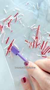 DIY homemade sprinkles with Royal icing - perfect for Valentine's Day activities and baking! ♥️ #oddlysatisfying #valentinescookies #ValentinesDay #bakingtips #sprinkles | Butterfly Bakes ATL