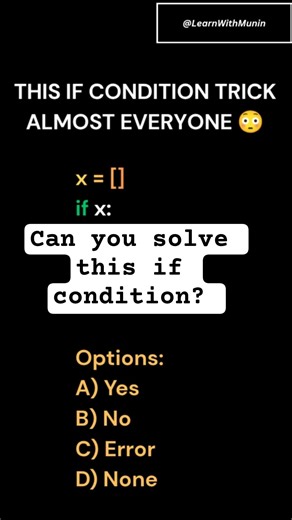 Can You Solve This Python If Condition? 🤔