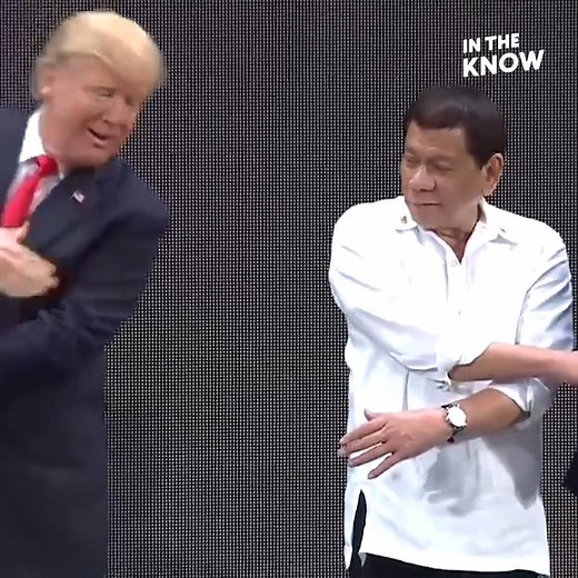 Donald J. Trump's group handshake with Filipino president Rodrigo Duterte may be his most awkward yet | In The Know