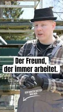 Der Freund, der immer arbeitet. I Den ganzen Sketch seht ihr auf dem Kanal!