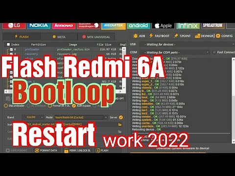 Flash Redmi 6A Bootloop Restart Via Unlocktool