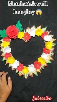 Matchstick wall hanging craft ideas ||matchstick wall hanging💡#shorts #ytshorts #youtubeshorts