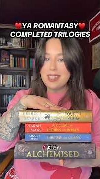 YA Romantasy completed trilogy recommendations 🥰 #booktube #bookrecs