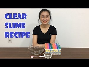 How to make Clear Slime! Easy Slime Recipe #2 | Slime Mixing