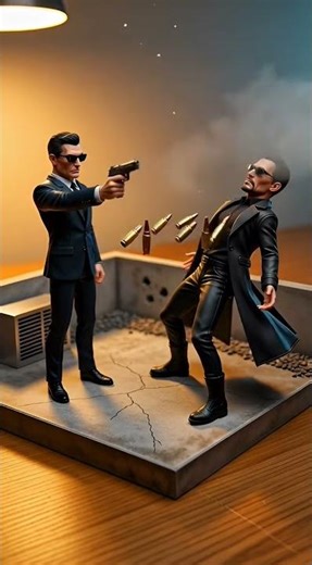 Neo Dodges Bullets in Real Diorama 😳