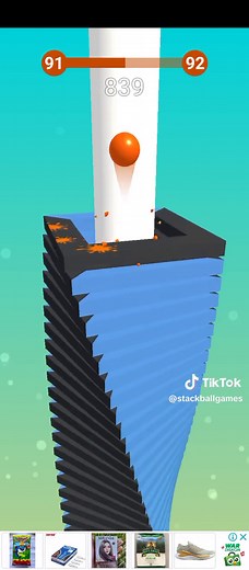 Stack ball games on TikTok