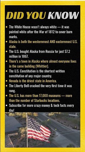 Crazy Facts About the United States 🇺🇸 #USAFacts #america