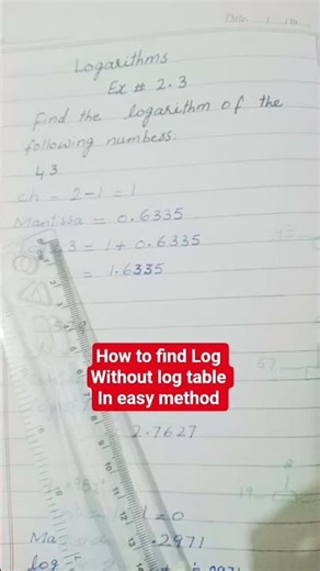 how to find log wtihout log table
