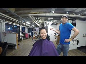 Japanese Couple get Short Haircuts