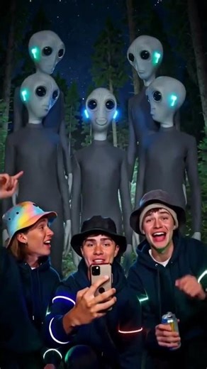 Gen Z Meets Aliens 😂 "They're One of Us" + Glowing AirPods Vibes
