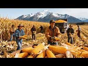 Corn Harvest 2025 🌽: Massive Fields & Modern Machines in Action