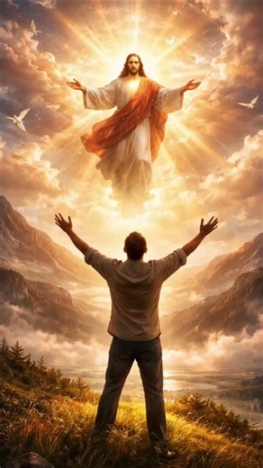 Je lève les mains vers le ciel #jesus #worship #music #ia #louange #love #bible #chrétiens #foi